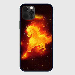 Чехол iPhone 12 Pro Max Огненный конь мчится