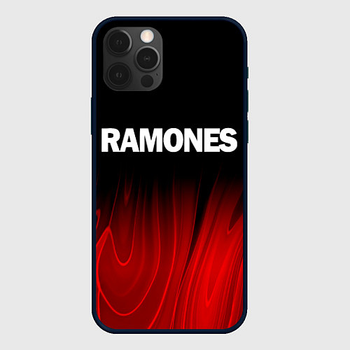 Чехол iPhone 12 Pro Max Ramones red plasma / 3D-Черный – фото 1