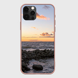 Чехол iPhone 12 Pro Max Закат солнца на Финском заливе
