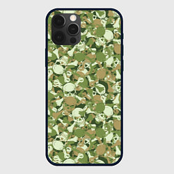 Чехол iPhone 12 Pro Max Камуфляж из черепов