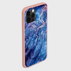 Чехол для iPhone 12 Pro Max Мраморный узор, цвет: 3D-светло-розовый — фото 2