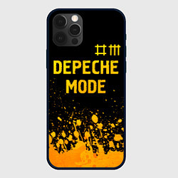 Чехол iPhone 12 Pro Max Depeche Mode - gold gradient: символ сверху