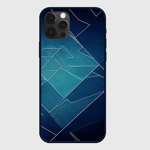 Чехол iPhone 12 Pro Max Геометрическая бесконечность / 3D-Черный – фото 1