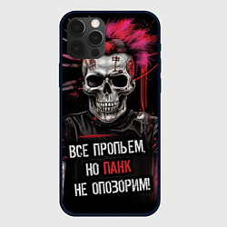 Чехол для iPhone 12 Pro Max Все пропьем но панк не опозорим, цвет: 3D-черный