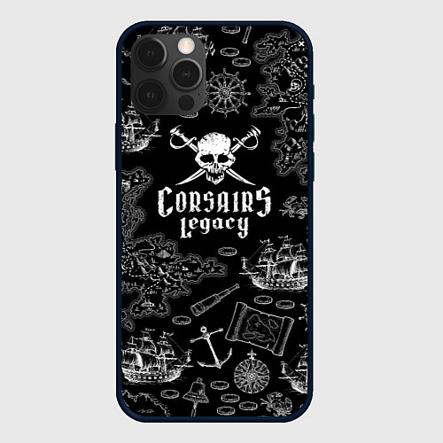 Чехол iPhone 12 Pro Max Corsairs Legacy / 3D-Черный – фото 1