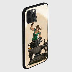 Чехол для iPhone 12 Pro Max Fable II Кувалда, цвет: 3D-черный — фото 2