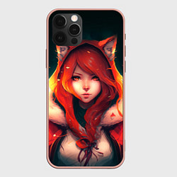 Чехол iPhone 12 Pro Max Рыжая девушка-лиса