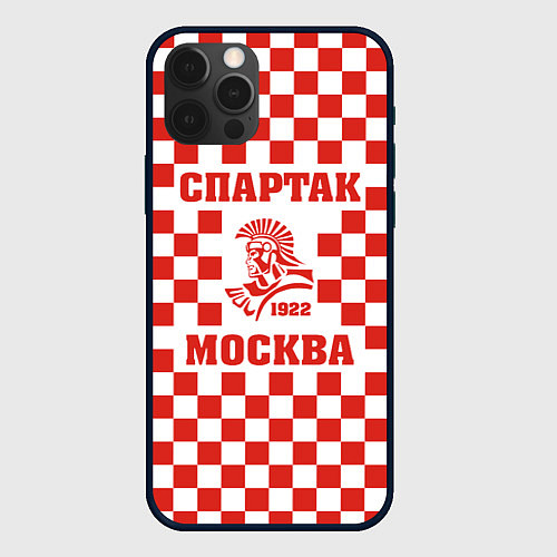 Чехол iPhone 12 Pro Max FCSM - Спартак / 3D-Черный – фото 1