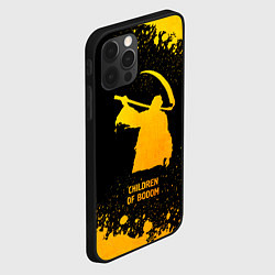 Чехол для iPhone 12 Pro Max Children of Bodom - gold gradient, цвет: 3D-черный — фото 2