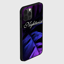 Чехол для iPhone 12 Pro Max Nightwish neon monstera, цвет: 3D-черный — фото 2