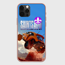 Чехол iPhone 12 Pro Max Saints Row - extreme driving - shooter