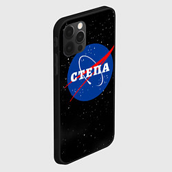Чехол для iPhone 12 Pro Max Степа Наса космос, цвет: 3D-черный — фото 2