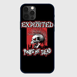 Чехол для iPhone 12 Pro Max Exploited - punks not dead, цвет: 3D-черный