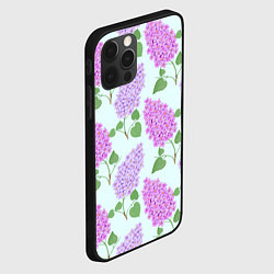 Чехол для iPhone 12 Pro Max Лиловая и розовая сирень, цвет: 3D-черный — фото 2