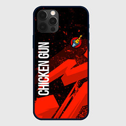 Чехол iPhone 12 Pro Max Чикен ган - красная абстракция