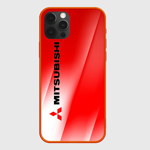 Чехол iPhone 12 Pro Max Mitsubishi sign / 3D-Красный – фото 1