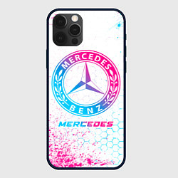 Чехол iPhone 12 Pro Max Mercedes neon gradient style