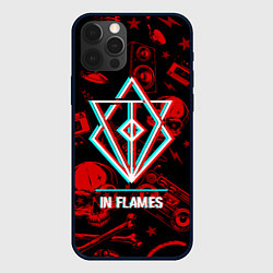 Чехол iPhone 12 Pro Max In Flames rock glitch