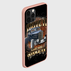 Чехол для iPhone 12 Pro Max Хот род на базе модели Ford 30-х годов, цвет: 3D-светло-розовый — фото 2