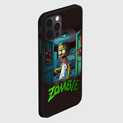 Чехол для iPhone 12 Pro Max Гомер зомби, цвет: 3D-черный — фото 2