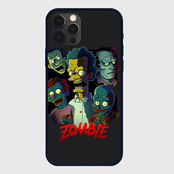 Чехол для iPhone 12 Pro Max Simpsons zombie, цвет: 3D-черный