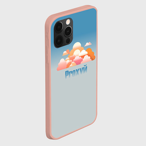 Чехол iPhone 12 Pro Max Proxyй / 3D-Светло-розовый – фото 2