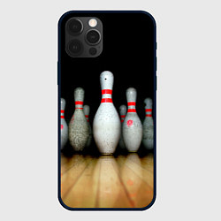 Чехол iPhone 12 Pro Max Боулинг - кегли на дорожке
