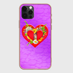 Чехол iPhone 12 Pro Max Цветы от сердца