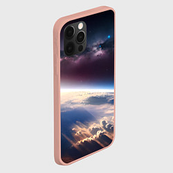 Чехол для iPhone 12 Pro Max Планета и космос, цвет: 3D-светло-розовый — фото 2