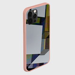 Чехол для iPhone 12 Pro Max Геометрический коллапс, цвет: 3D-светло-розовый — фото 2