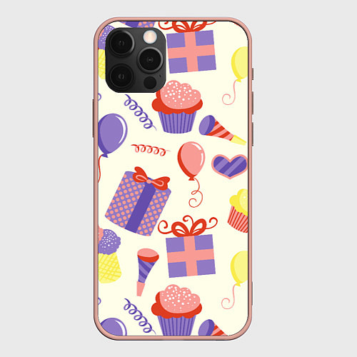 Чехол iPhone 12 Pro Max Holiday / 3D-Светло-розовый – фото 1