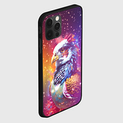 Чехол для iPhone 12 Pro Max Fantastic bird and starry space, цвет: 3D-черный — фото 2
