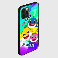 Чехол для iPhone 12 Pro Max Baby Shark Brooklyn and friends, цвет: 3D-черный — фото 2