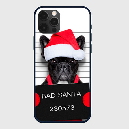 Чехол iPhone 12 Pro Max Собака арестована / 3D-Черный – фото 1