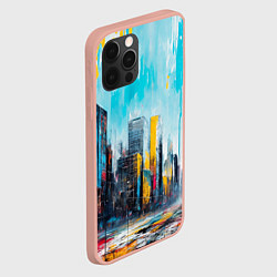 Чехол для iPhone 12 Pro Max Палитра города, цвет: 3D-светло-розовый — фото 2