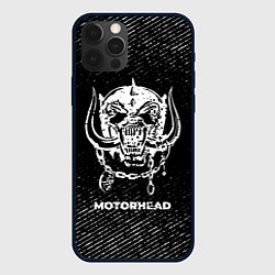 Чехол iPhone 12 Pro Max Motorhead с потертостями на темном фоне