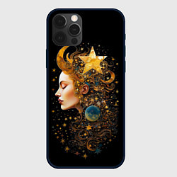 Чехол iPhone 12 Pro Max Богиня ночи - нейросеть