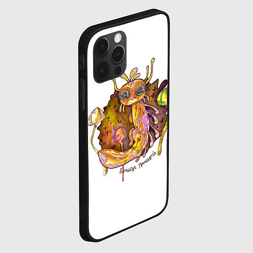 Чехол iPhone 12 Pro Max Бульбус грибной / 3D-Черный – фото 2