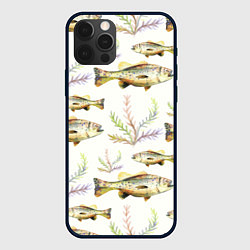 Чехол для iPhone 12 Pro Max Рыбное семейство, цвет: 3D-черный