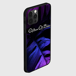 Чехол для iPhone 12 Pro Max Children of Bodom neon monstera, цвет: 3D-черный — фото 2