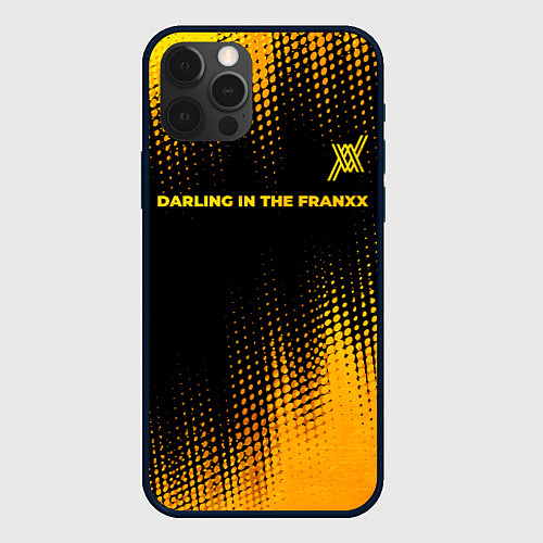 Чехол iPhone 12 Pro Max Darling in the FranXX - gold gradient: символ свер / 3D-Черный – фото 1