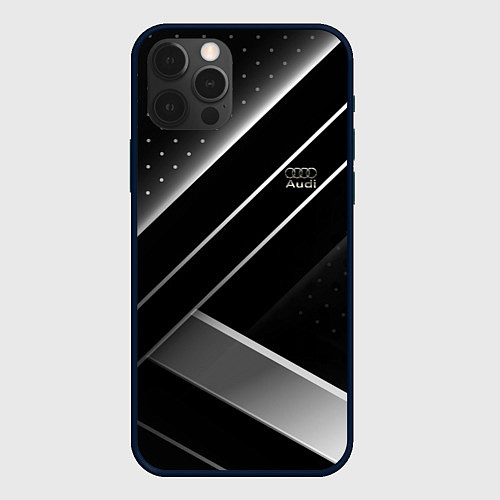 Чехол iPhone 12 Pro Max Audi sign auto / 3D-Черный – фото 1