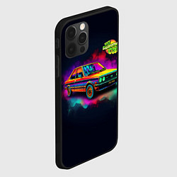 Чехол для iPhone 12 Pro Max My summer car Toyota Corolla E80 Bright, цвет: 3D-черный — фото 2