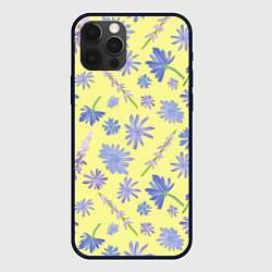 Чехол iPhone 12 Pro Max Cute blue flowers