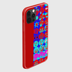 Чехол для iPhone 12 Pro Max Смайлики для общения, цвет: 3D-красный — фото 2