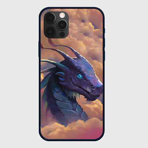 Чехол iPhone 12 Pro Max Pathfinder dragon / 3D-Черный – фото 1