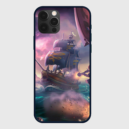 Чехол iPhone 12 Pro Max Магия Sea of Thieves / 3D-Черный – фото 1