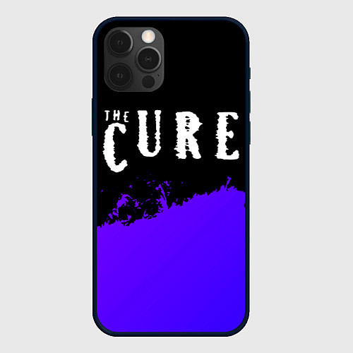 Чехол iPhone 12 Pro Max The Cure purple grunge / 3D-Черный – фото 1