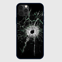 Чехол для iPhone 12 Pro Max Осколки стекла, цвет: 3D-черный