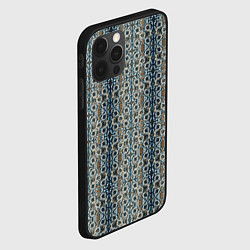 Чехол для iPhone 12 Pro Max Мраморные цепи, цвет: 3D-черный — фото 2